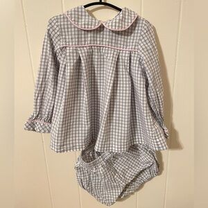 The Oaks Apparel Co. gingham blouse & bloomers set, 2T